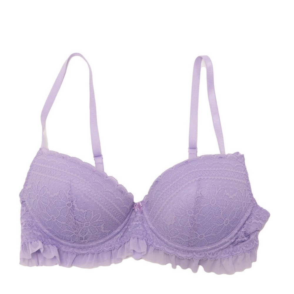 SAKI Silver Women Underwire Bra Push Up Lilac Size XL
#1
